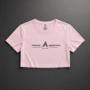 CroppedTee Rosa Cropped Tee Feminina Ascend Essentials